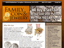 Tablet Screenshot of familycoinandjewelry.com